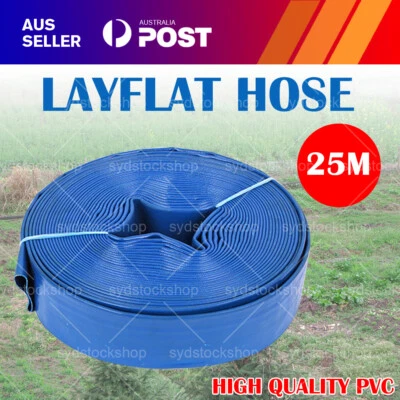 2 Inch 25m 50mm PVC  Layflat Hose Water Pump Transfer Lay Flat  Outlet Discharge - image 1 of 4