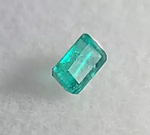 0,28 KT NATÜRLICHER KOLUMBIANISCHER SMARAGD LOSER STEIN EDELSTEIN 5 x 3 mm # - Bild 1 von 7