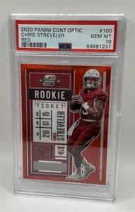 2020 Chris Streveler Contenders Optic Red 93/125 Rookie Ticket PSA 10 RC - Bild 1 von 2