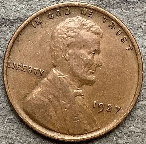 1927 p * Lincoln Wheat Cent - High Grade ~  A643 Cover