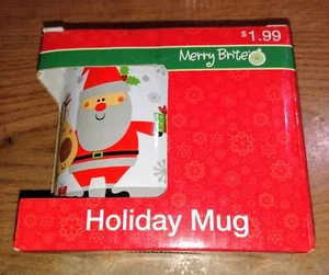Holiday Mug Christmas Santa Cup Gift Winter Spirit Cup Snowman Santa Presents - Picture 1 of 2