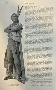 1896 Vintage Zeitschrift Illustration Schauspieler William Courtleigh - Bild 1 von 1