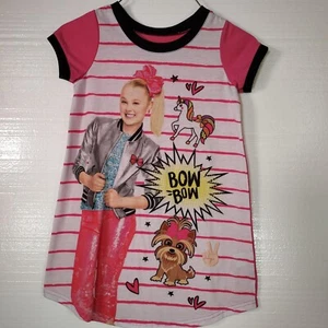 Jo-Jo Siwa Nickelodeon Pink Girls Nightgown S (5/6) Pink Unicorn 🦄 Dog 🐕 - Picture 1 of 10