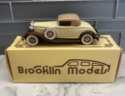 Brooklin escala 1/43 BRK6 - 1932 Packard Light 8 cupé crema/bronceado Foto 1 de 4