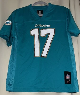 NFL Team Apparel Miami Dolphins Jersey Youth Ryan Tannehill #17 Size Large (1BM7 - Image 1 of 4