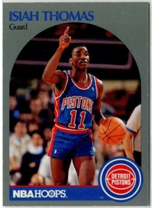 1990-91 NBA Hoops #111 Isiah Thomas Detroit Pistons - Picture 1 of 2