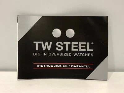 Folleto Booklet TW STEEL - Instructions Manual - For Watches Relojes Montres - Изображение 1 из 3