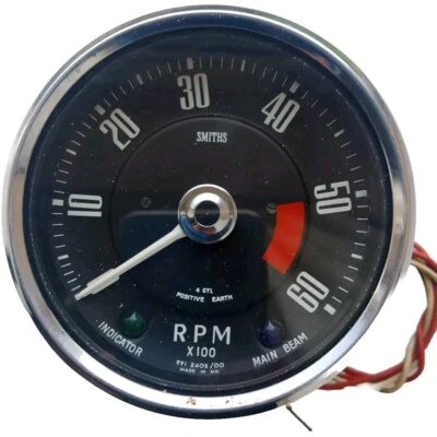 Vintage Aston Martin DB5 Rev Counter / Tachometer & Bracket - Image 1 of 4