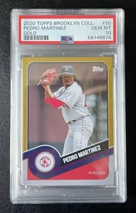 2020 Topps Brooklyn Collection #50 Pedro Martinez Gold /50 PSA 10 - Picture 1 of 2