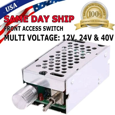 DC Motor Speed Controller Reversible PWM HHO Reversing Control Switch 12/24V 40V - Image 1 of 4