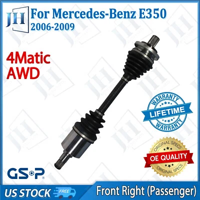OE Front Right CV Axle Shaft For 2006 07 08 09 Benz E350 E500 E320 E550 E300 AWD - Image 1 of 4