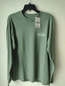 Sage Green Billabong Mens Medium Long Sleeve TShirt - Picture 1 of 4