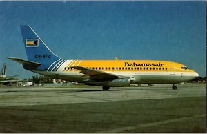 Bahamasair Airways Boeing 737-2L9 Advance Airplane AeroGems  Postcard - Picture 1 of 2