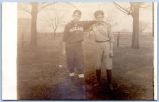 Postcard RPPC Boys Packard Baseball Uniforms Quilted Pants Michigan? 1900s R34