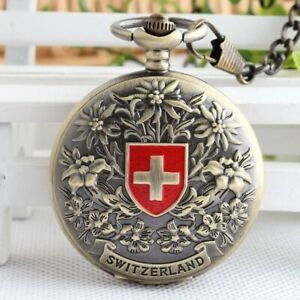 NEW Swiss Pocket Watch With Chain Mechanical Ladies Quartz Watch Vintage Antique