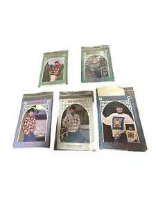 BACK PORCH PRESS Sewing Patterns Various Sizes Flower House Log Cabin Lot Of 5 - Picture 1 of 2