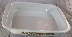 VTG. Corning Ware Le Romarin 279-MA Spice of Life Deep Baking Dish 12x10x2 VGUC - Picture 1 of 8