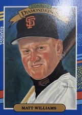 1990 Donruss Diamond Kings Matt Williams San Francisco Giants #18 NMMT