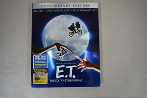 E.T. The Extra-Terrestrial Movie Blu-Ray Disc Anniversary Edition DVD Digital - Foto 1 di 1