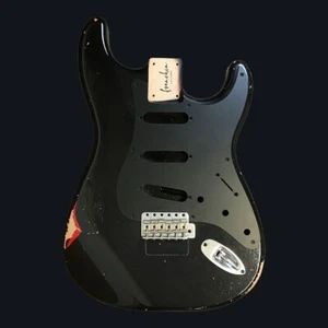 FRANCHIN Mercury guitar body GILMOUR BLACK ST REPLICA Relic S-type*MADE TO ORDER - Imagen 1 de 10