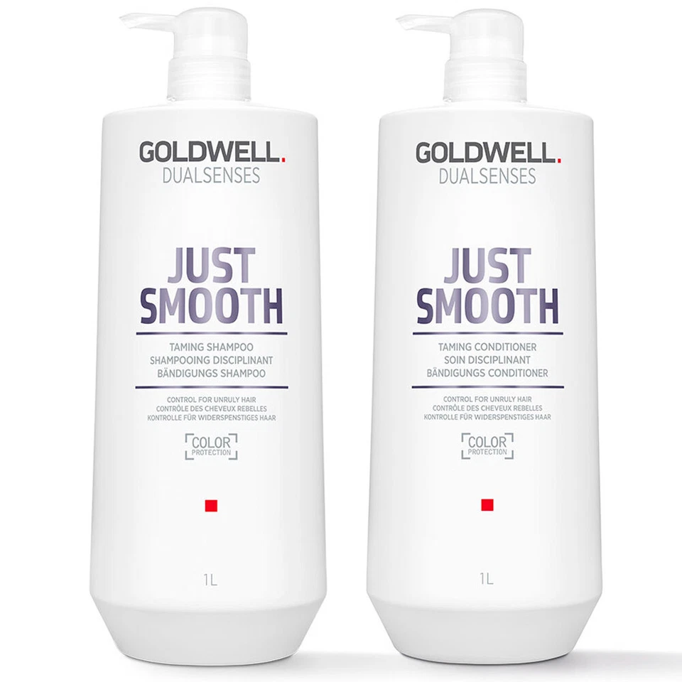 Goldwell Dualsenses Just Smooth Taming Shampoo+Conditioner je 1000ml= 2000ml SET - Bild 1 von 1