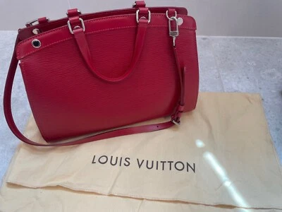 Bolso Louis Vuitton Brea con asa superior MM cuero Epi en rojo carmín Foto 1 de 4