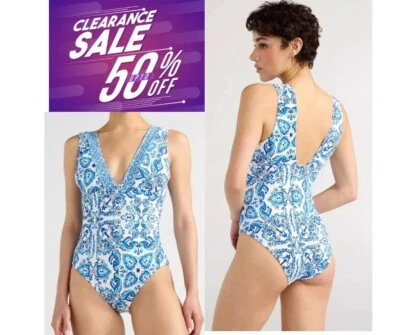 Traje de baño de una pieza Carmen para mujer Sofia by Sofia Vergara S 4-6, color FLORAL NUEVO Foto 1 de 4