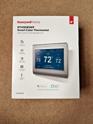 Honeywell Home Smart Color Thermostat w/ Custom Color Background RTH9585WF New - Image 1 of 4