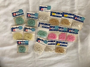 Lot of 16 Vintage Bags New Packages Strung Pearls For Crafts 3 & 5 mm Made In US - Picture 1 of 8