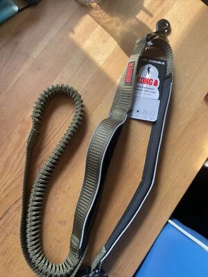 KONG MAX с подкладкой банджи собаки поводок руки бесплатно 6 футов новый зеленый!! Ультра прочный - Изображение 1 из 3