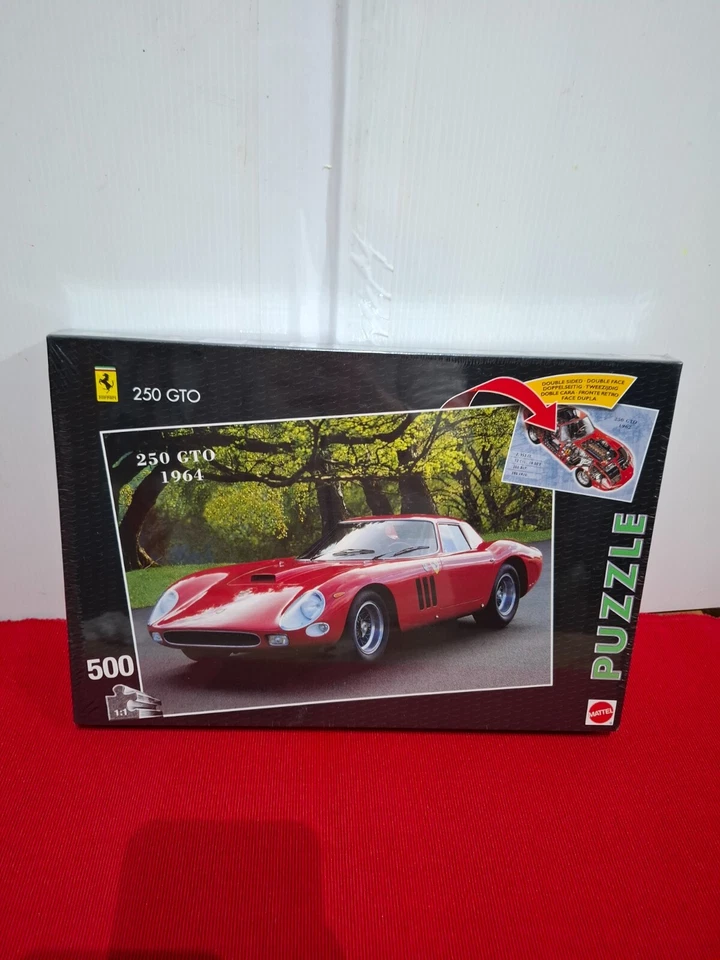 Nuovo Puzzle vintage FERRARI 250 GTO 1964 - MATTEL #53598 - 500 pezzi - Immagine 1 di 4