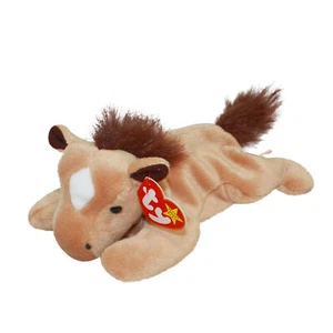 Ty Beanie Baby Derby melena esponjosa con estrella - MWMT (el caballo) - Imagen 1 de 1