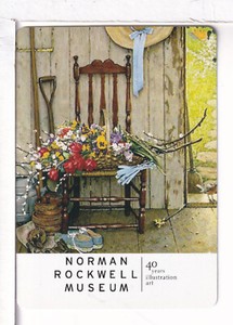 Single Vintage Playing Card, "Norman Rockwell Museum 40 Years" Famous US Artist