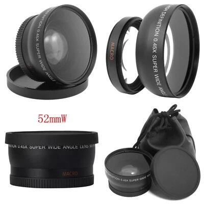 Canon Compatible 0.45x 52mm Super Wide Angle Macro Lens Adapter - Image 1 of 4