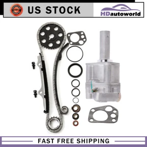 For Nissan 2.4L 240SX For D21 Pickup KA24E Timing Chain Kit Oil Pump 89-97 - Picture 1 of 24