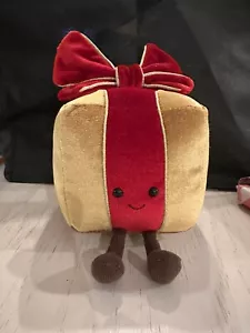 NWT Jellycat - Amuseable Present Red & Gold Holiday Christmas Gift Retired Plush - Picture 1 of 4