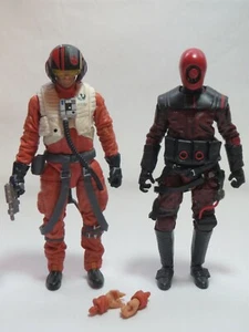Star Wars (The Black Series) Action Figure Lot Poe Dameron Guavian Enforcer 2015 - Picture 1 of 7