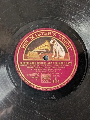 Ambrose 78 Eleven More Months And Ten More Days Part 1 / Part 2 1932 B6119 #853 Foto 1 de 4