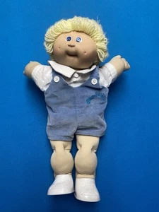 Vintage 1985 CABBAGE PATCH KID Boy Blond Hair Blue Eyes D3 - Picture 1 of 4