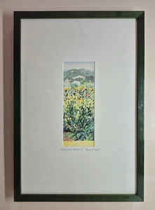CLAUDIA WAGAR "Wildflower Meadow" Limited Edition Print 1/10, handsigniert, Rahmen - Bild 1 von 3