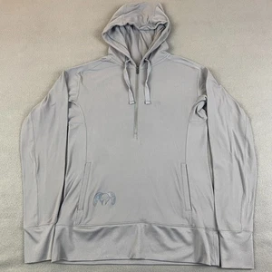 KUIU Sweatshirt Womens Medium Gray Hoodie Pullover 1/4 Zip Stretch - Picture 1 of 10