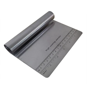 Dough Knife Stainless Steel Scraper Choper Stainless Steel Paste Cutter Scale - Picture 1 of 13