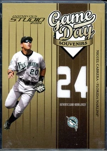Donruss Studio Game Day 2004 recuerdos número inserto #GD-36 Miguel Cabrera/250 - Imagen 1 de 2