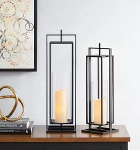 Dekorative moderne Kreuzstablaternen für Stumpenkerze - Bild 1 von 7