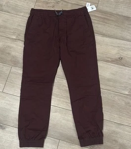 NWT Volcom Frickin Youth Boys Slim Jogger Pants Plum Size XL - Picture 1 of 6