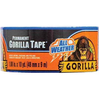 Gorilla 1.88 In. x 10 Yd. All Weather Tape, Black 110418 Gorilla 110418 - Image 1 of 4