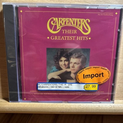 Carpenters, the : Their Greatest Hits CD, RARE GERMAN IMPORT SEALED Foto 1 de 2