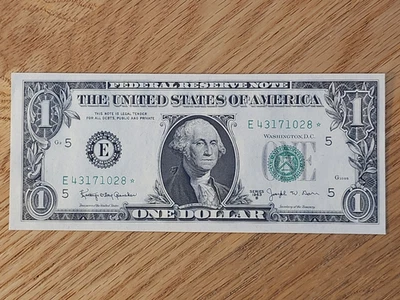 1963 B BARR $1 "STAR NOTE" RICHMOND DISTRICT E43171028* 2 OF 5 CONS SER NUMBERS - Image 1 of 4