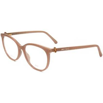 Jimmy Choo Women's 53mm Nude Glitter Opticals JC309-KON-53 - Image 1 of 3