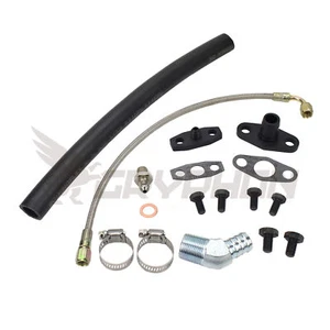 Kit de línea de retorno de alimentación de aceite turbo Commodore VL RB30ET montaje superior Garrett T3 T4 T67 - Imagen 1 de 3